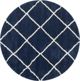 Safavieh Hudson Shag SGH281C Navy/Ivory Area Rug 