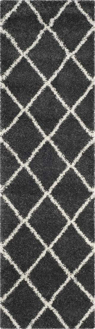 Safavieh Hudson Shag SGH281G Dark Grey/Ivory Area Rug 