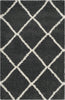 Safavieh Hudson Shag SGH281G Dark Grey/Ivory Area Rug 