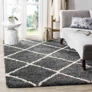 Safavieh Hudson Shag SGH281G Dark Grey/Ivory Area Rug 