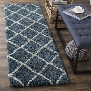 Safavieh Hudson Shag SGH281L Slate Blue/Ivory Area Rug 