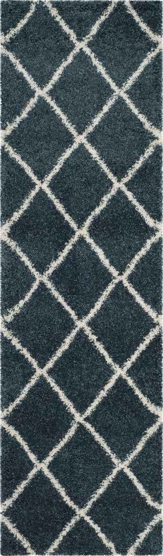 Safavieh Hudson Shag SGH281L Slate Blue/Ivory Area Rug 