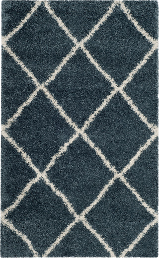 Safavieh Hudson Shag SGH281L Slate Blue/Ivory Area Rug 