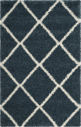 Safavieh Hudson Shag SGH281L Slate Blue/Ivory Area Rug 