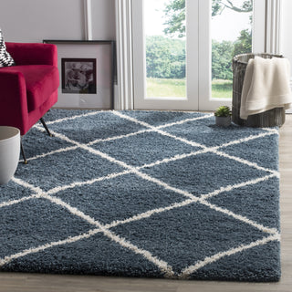 Safavieh Hudson Shag SGH281L Slate Blue/Ivory Area Rug  Feature