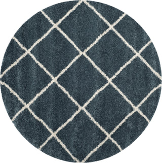 Safavieh Hudson Shag SGH281L Slate Blue/Ivory Area Rug 