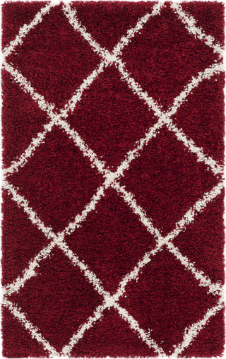 Safavieh Hudson Shag SGH281R Red/Ivory Area Rug 