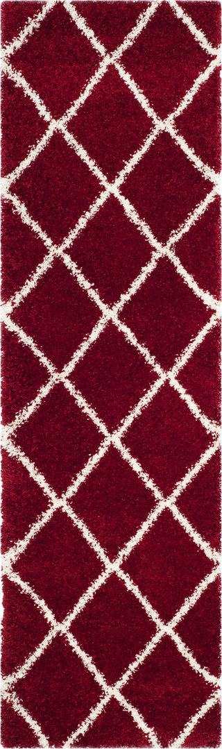 Safavieh Hudson Shag SGH281R Red/Ivory Area Rug 