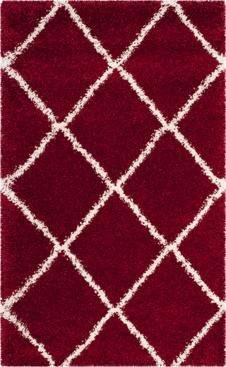 Safavieh Hudson Shag SGH281R Red/Ivory Area Rug 