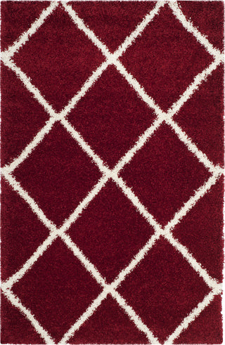 Safavieh Hudson Shag SGH281R Red/Ivory Area Rug 