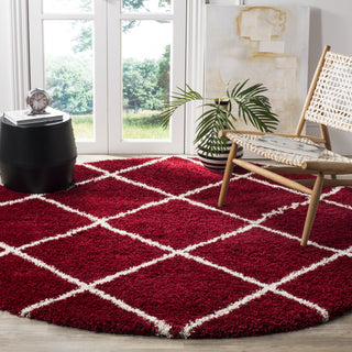 Safavieh Hudson Shag SGH281R Red/Ivory Area Rug 