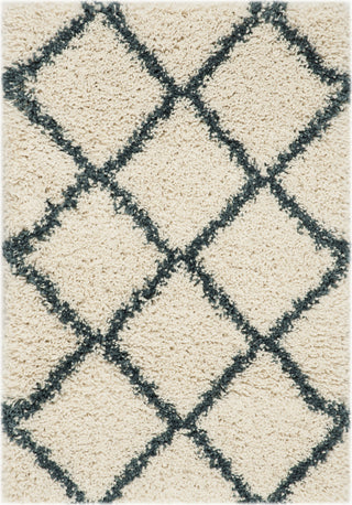 Safavieh Hudson Shag SGH281T Ivory/Slate Blue Area Rug 