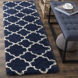 Safavieh Hudson Shag SGH282C Navy/Ivory Area Rug 