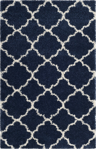 Safavieh Hudson Shag SGH282C Navy/Ivory Area Rug 