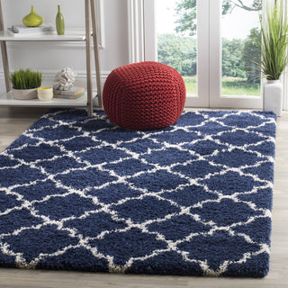 Safavieh Hudson Shag SGH282C Navy/Ivory Area Rug  Feature