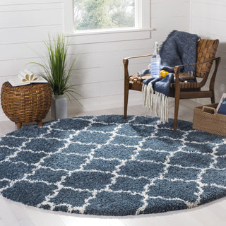 Safavieh Hudson Shag SGH282L Slate Blue/Ivory Area Rug 