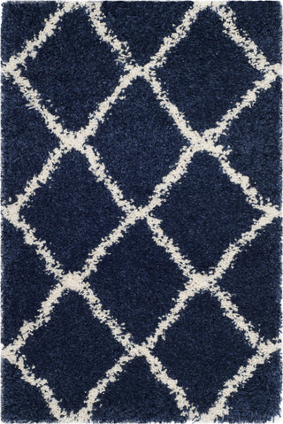 Safavieh Hudson Shag SGH283C Navy/Ivory Area Rug 