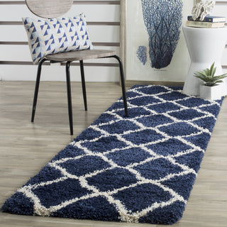 Safavieh Hudson Shag SGH283C Navy/Ivory Area Rug 