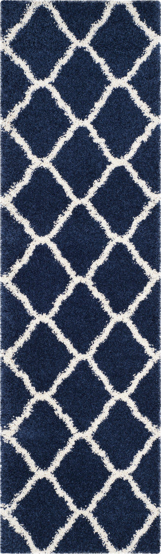 Safavieh Hudson Shag SGH283C Navy/Ivory Area Rug 