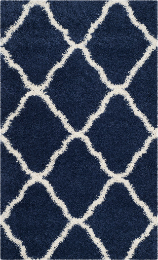 Safavieh Hudson Shag SGH283C Navy/Ivory Area Rug 