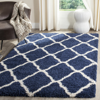 Safavieh Hudson Shag SGH283C Navy/Ivory Area Rug  Feature