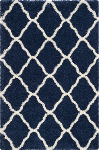 Safavieh Hudson Shag SGH283C Navy/Ivory Area Rug main image