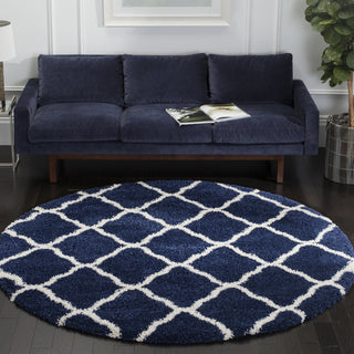 Safavieh Hudson Shag SGH283C Navy/Ivory Area Rug 