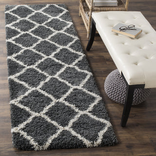 Safavieh Hudson Shag SGH283G Dark Grey/Ivory Area Rug 