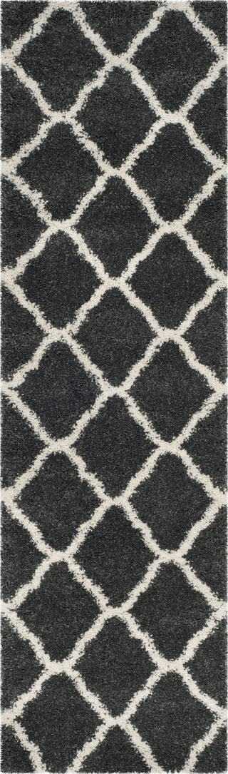 Safavieh Hudson Shag SGH283G Dark Grey/Ivory Area Rug 