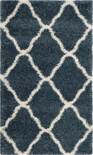 Safavieh Hudson Shag SGH283L Slate Blue/Ivory Area Rug 