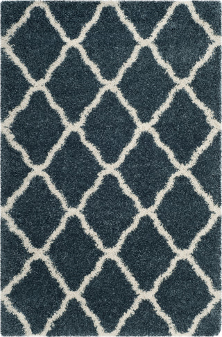 Safavieh Hudson Shag SGH283L Slate Blue/Ivory Area Rug 