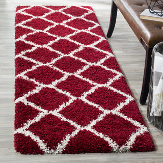 Safavieh Hudson Shag SGH283R Red/Ivory Area Rug 