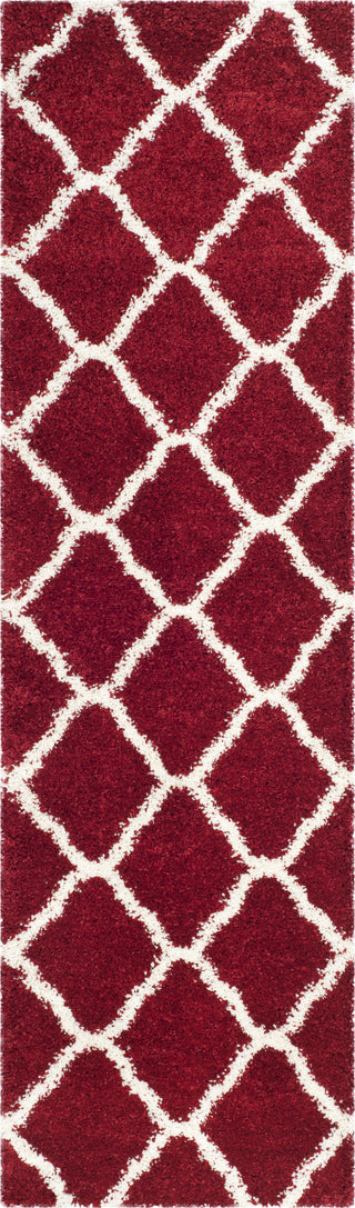 Safavieh Hudson Shag SGH283R Red/Ivory Area Rug 