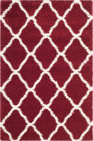 Safavieh Hudson Shag SGH283R Red/Ivory Area Rug 