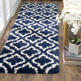 Safavieh Hudson Shag SGH284C Navy/Ivory Area Rug 