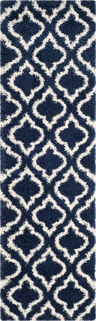 Safavieh Hudson Shag SGH284C Navy/Ivory Area Rug 