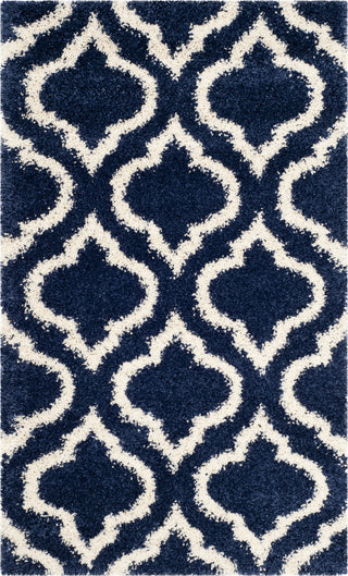 Safavieh Hudson Shag SGH284C Navy/Ivory Area Rug 