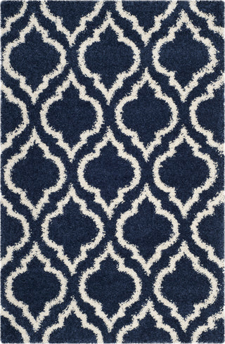 Safavieh Hudson Shag SGH284C Navy/Ivory Area Rug 