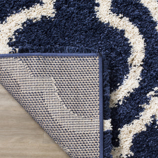 Safavieh Hudson Shag SGH284C Navy/Ivory Area Rug 