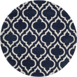 Safavieh Hudson Shag SGH284C Navy/Ivory Area Rug 