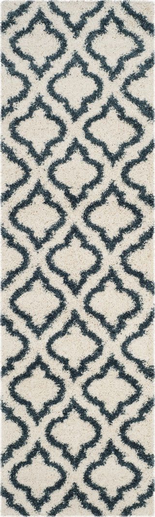 Safavieh Hudson Shag SGH284T Ivory/Slate Blue Area Rug 