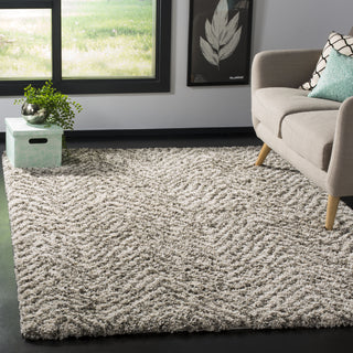 Safavieh Hudson Shag SGH375A Ivory/Grey Area Rug 