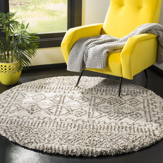 Safavieh Hudson Shag SGH376A Ivory/Grey Area Rug 