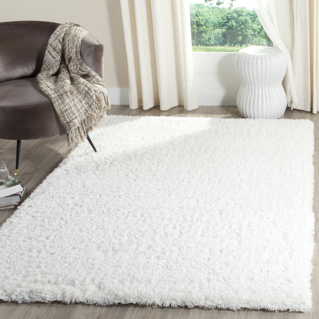 White Rugg Safavieh Indie Shag SGI320C White Area Rug – Incredible Rugs and Decor