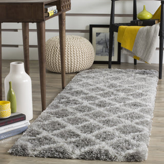 Safavieh Indie Shag SGI322B Grey/Ivory Area Rug  Feature