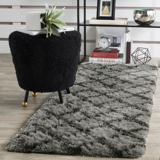 Safavieh Indie Shag SGI322S Grey/Dark Grey Area Rug 