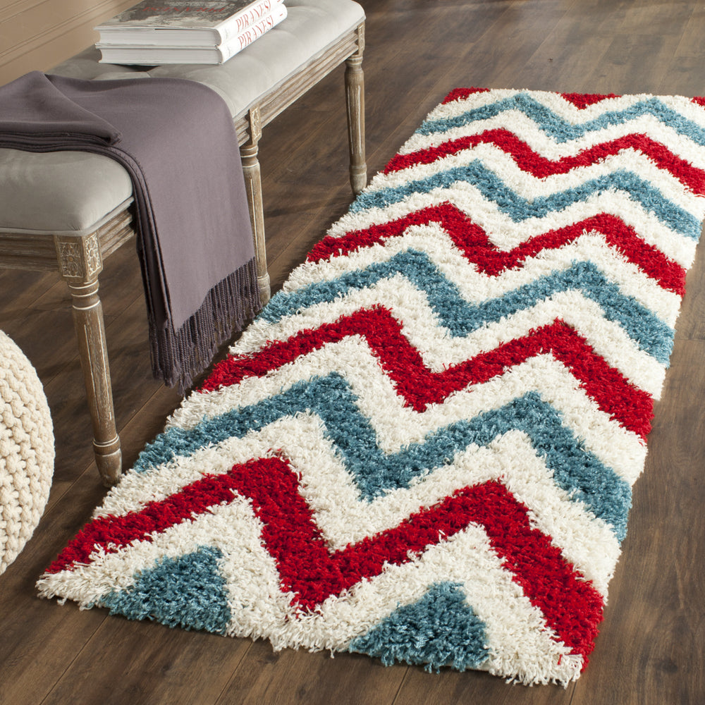 Safavieh Sgk-shag Kids SGK564B Ivory/Red Area Rug  Feature