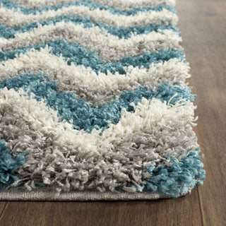 Safavieh Sgk-shag Kids SGK568C Ivory/Blue Area Rug 