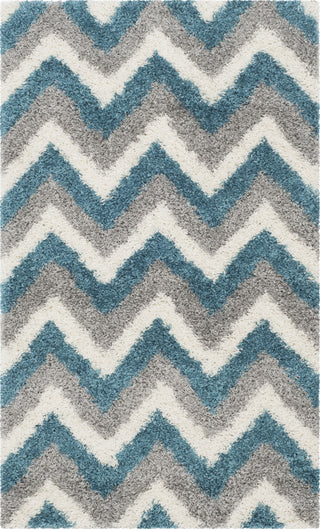 Safavieh Sgk-shag Kids SGK568C Ivory/Blue Area Rug 