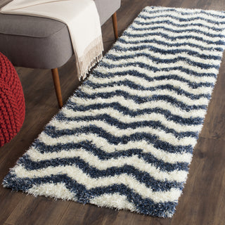 Safavieh Montreal Shag SGM846A Ivory/Blue Area Rug 